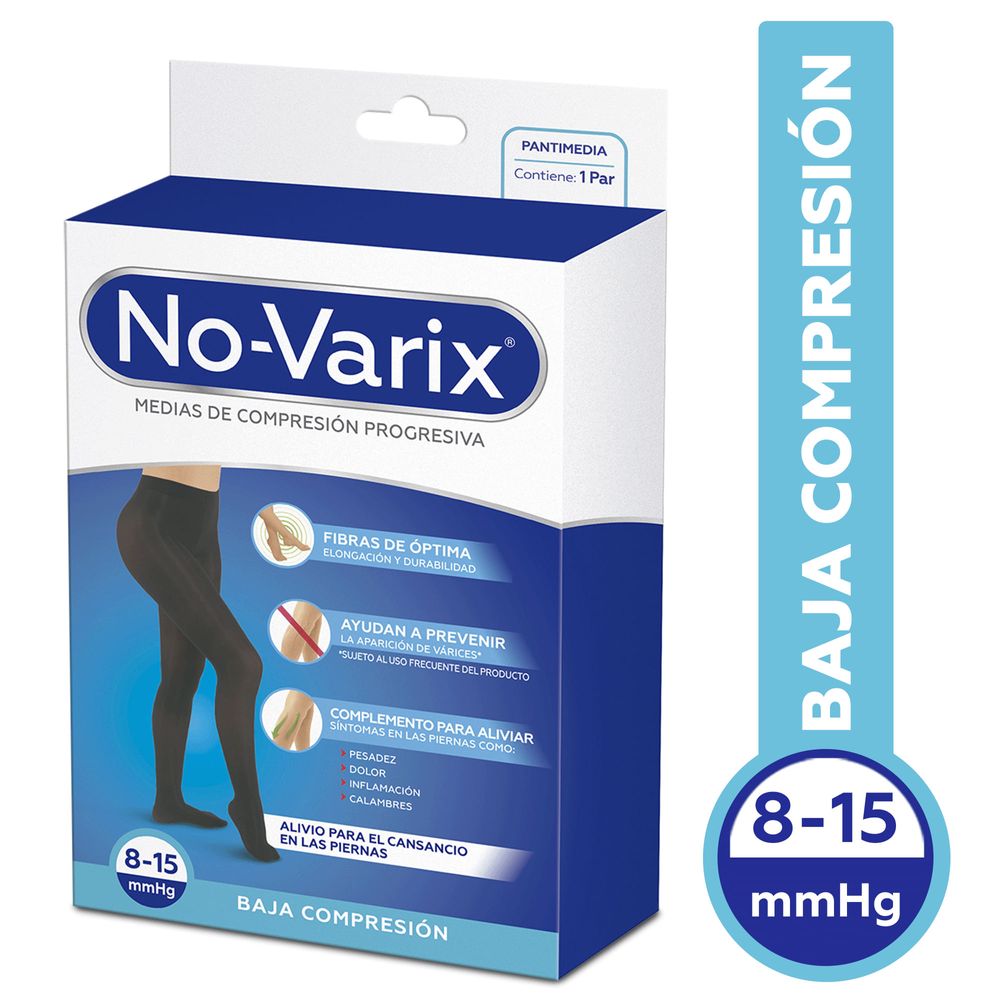 Pantimedia No-Varix® compresión 8-15 mmHg opaca sin refuerzo - novarixco