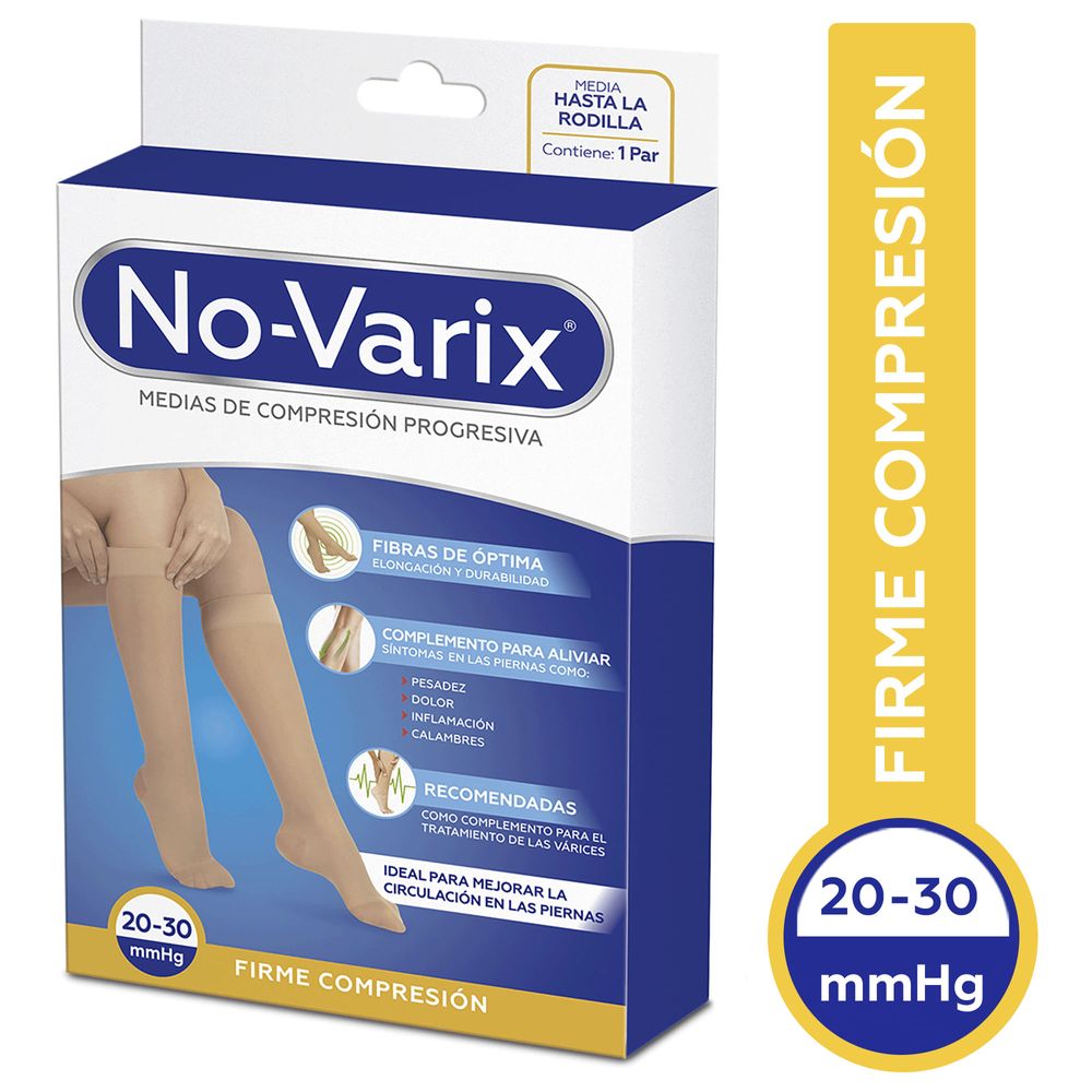 Medias No-Varix® mujer 20-30 mmHg transparente - novarixco